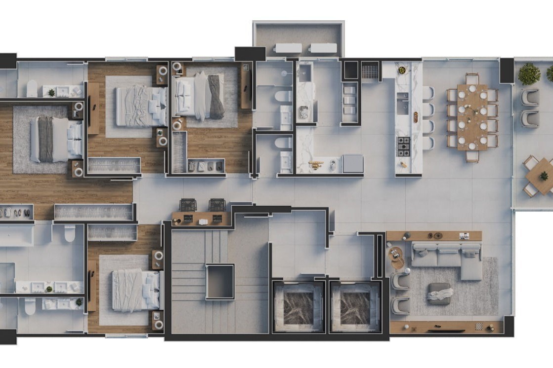 Apartamento 4 dormitórios Zenith Tower