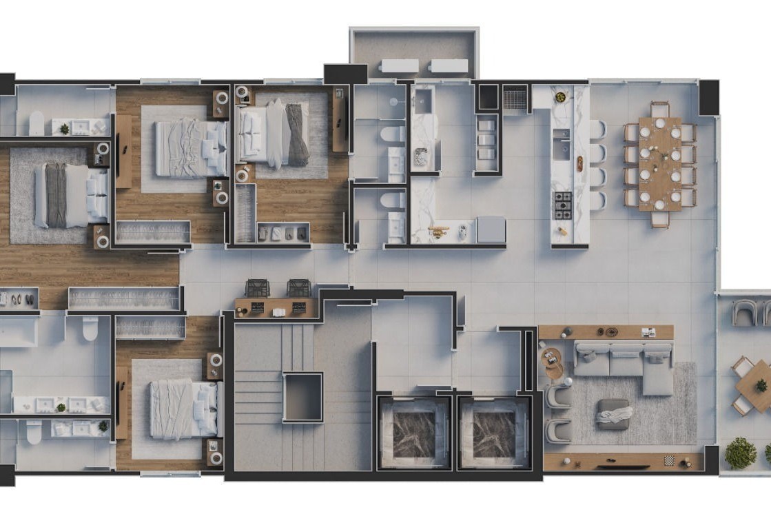 Apartamento 4 dormitórios Zenith Tower