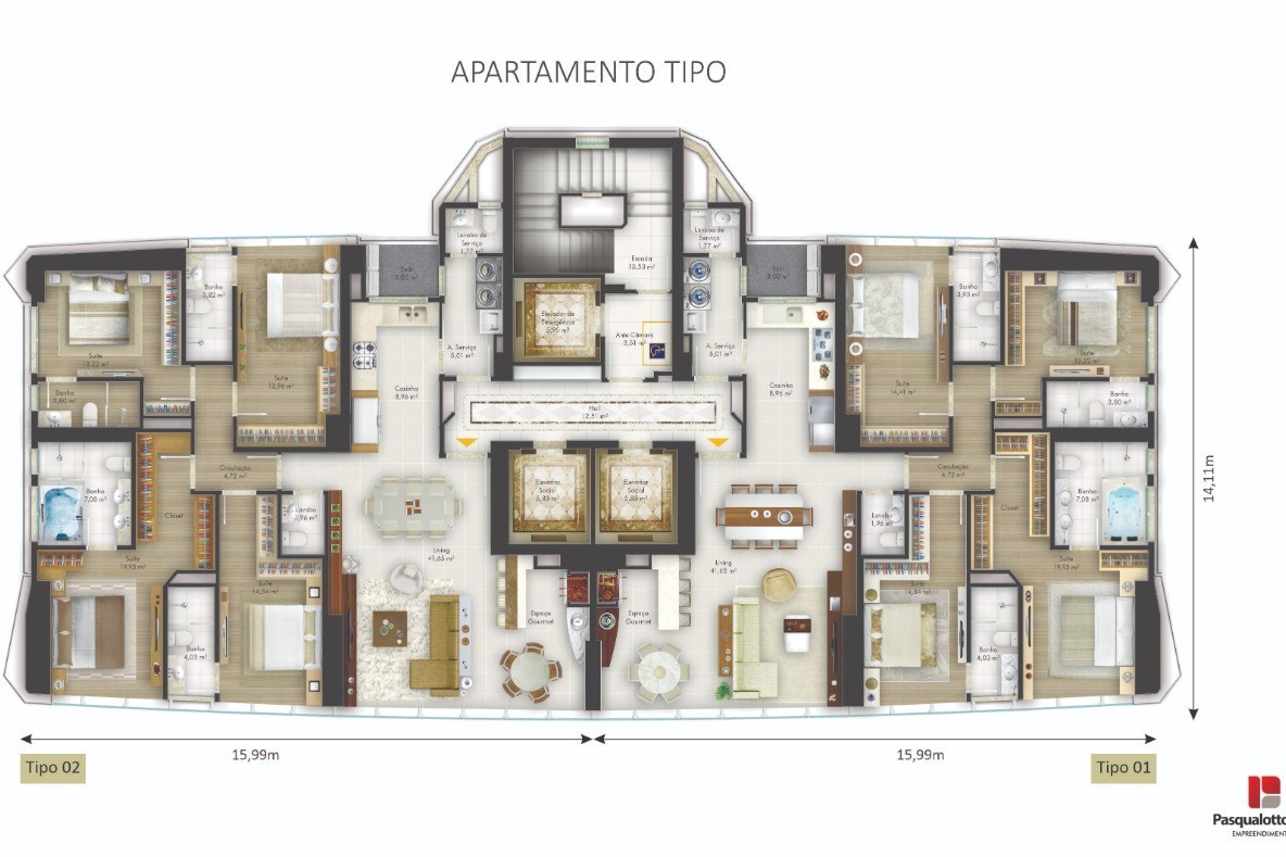Apartamento 4 dormitórios Vitra by Pininfarina, Centro - Balneário Camboriú